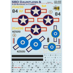Decals for 1/48 Douglas SBD Dauntless & Banshee in Combat. Part 4