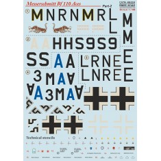 Decals for 1/48 Messerschmitt Bf-110 Zerstorer Part 2
