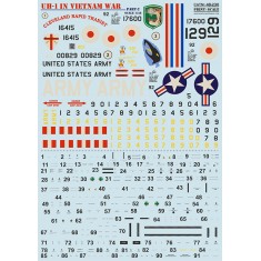 Decals for 1/48 Bell UH-1 Huey in Vietnam War Part 2