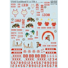 1/48 USAF Lockheed U2/TR-1 Part 1 Decal