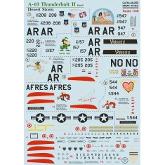 Decal for 1/48 A-10 Thunderbolt. Desert Storm Part 2
