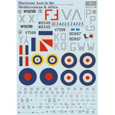 Decal for 1/48 Hurricane Aces of the MTO and Africa Part 4