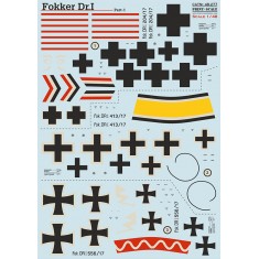 1/48 Fokker Dr I Decal Part.1 