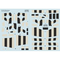 1/48 P-51D Mustang D-Day Invasion Stripes Decals