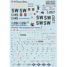 1/48 F-16 Desert Storm Decal Part.1