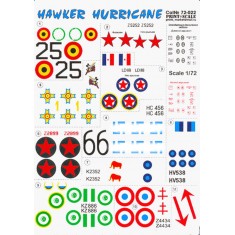 1/72 Hawker Hurricane Decals
