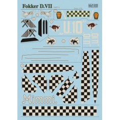 1/72 Fokker D VII (Part 2) Decals (complete set, 3 leaf)