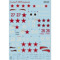 1/72 Curtiss P-40 Kittyhawk Decals Vol.1