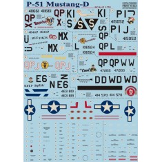 1/72 North American P-51D Mustang Decals