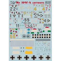 1/72 Messerschmitt Bf 109 F4 Decals