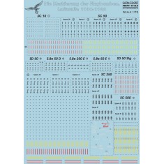 1/72 Die Markierung der Flugbomben.Luftwaffe 1930-1940 Decals