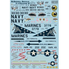 1/72 US Navy F-4 Phantom Mig Killers (Part 2) Decals