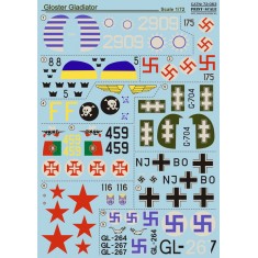 1/72 Gloster Gladiator (Part 2) Decals