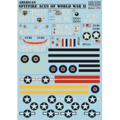 1/72 American Spitfire Aces of World War II Decals