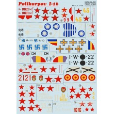 1/72 Polikarpov I-16 Decals