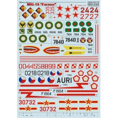 1/72 MIG 19 "Farmer" Decals
