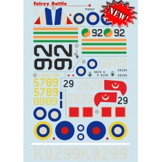 1/72 Wet Decals - Fairey Battle (1 sheet)