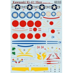 1/72 Wet Decals - Kawasaki Ki-61 Hien