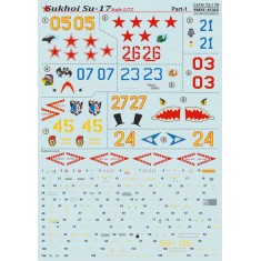 1/72 Wet Decals - Sukhoi Su-17 Part 1  