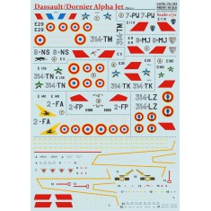 1/72 Wet Decals - Dassault/Dornier Alpha Jet Part 2
