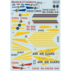 1/72 Wet Decals - Martin B-57 Canberra Part 2