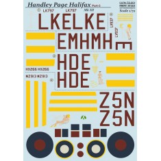 1/72 Wet Decals - Handley-Page Halifax Part 3