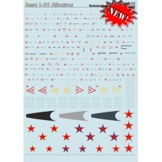 1/72 Wet Decals - Aero L-39 Albatros Technical Stencils
