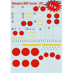1/72 Wet Decals - Nakajima B6N Tenzan Jill
