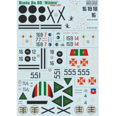 1/72 Wet Decals - Breda Ba 65 Nibbio