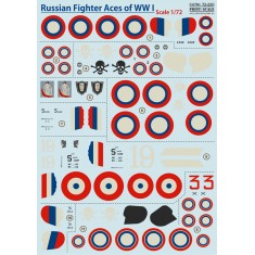 1/72 Wet Decals - WWI Russian Fighter Aces