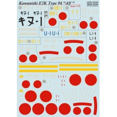 1/72 Wet Decals - Kawanishi E7K Type 94 Alf
