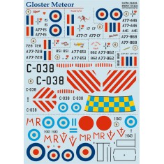 1/72 Wet Decals - Gloster Meteor