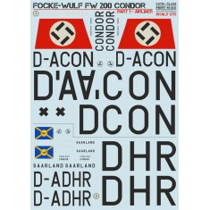 1/72 Focke-Wulf Fw 200 Condor Decals Part 1: Airliner