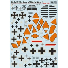 1/72 Pfalz D.IIIa Aces of World War I Decals