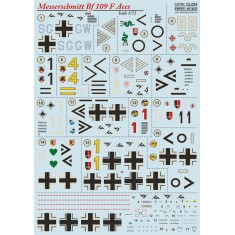 1/72 Messerschmitt Bf 109F Aces Decals