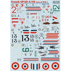 1/72 French SPAD S.VII Aces of WWI Decals