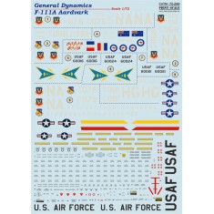 1/72 General Dynamics F-111 Aardvark Decals