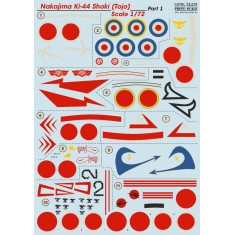 1/72 Nakajima Ki-44 Shoki Decals (Part 1)