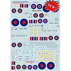 1/72 V1 Flying Bomb Aces Supermarine Spitfire Decals