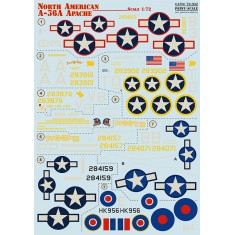 1/72 North American A-36A Apache Decals