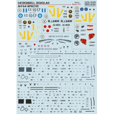 1/72 McDonnell Douglas AH-64 Apache Part.2 Decals
