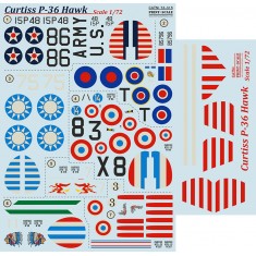1/72 Curtiss P-36 Hawk Decals