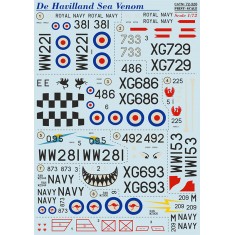 1/72 De Havilland Sea Venom Decals (Australian included)