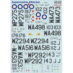 Decals for 1/72 Supermarine Attaker Part.2