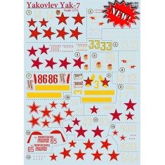 Decals for 1/72 Yakovlev Yak-7