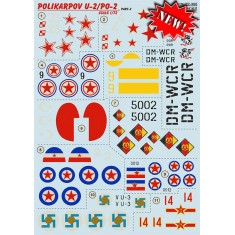 Decals for 1/72 Polikarpov U-2/PO-2 Part. 2