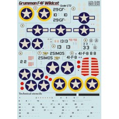 Decals for 1/72 Grumman F4F Wildcat