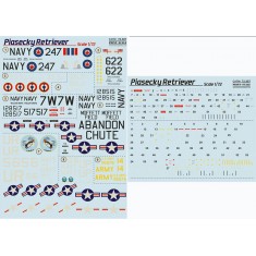 Decals for 1/72 Piasecki Retriever Utility Helicopter