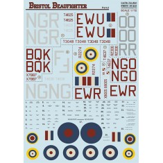 Decals for 1/72 Bristol Beaufighter Part 2