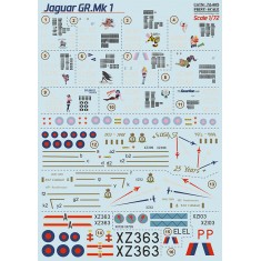 Decals for 1/72 Jaguar GR.Mk1